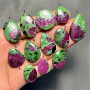 Ruby Zoisite Gemstone, 100% Natural Top Grade Quality Ruby Zoisite Cabochon Loose Gemstone For Making Jewellery SM-49