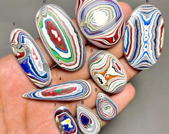 Fordite Edelstein, erstklassige Qualität Fordite Cabochon lose Edelstein für die Herstellung von Schmuck
