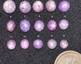 Ruby Sapphire Star Gemstone, 100% Natural AAA+ Quality Ruby Sapphire Star Cabochon Loose Gemstone For Making Jewellery