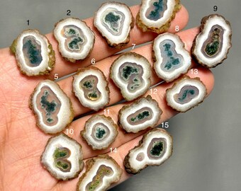 Solar Quartz Stalactite Top Grade Quality 100% Natural Moss Agate Solar Quartz Stalactite Slice Loose Gemstone For Making Jewelry SM-68