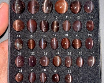 Spektrolit Katzenauge Edelstein, A One Qualität 100% natürlicher Spekrolith Katzenauge Cabochon loser Edelstein für die Herstellung von Schmuck