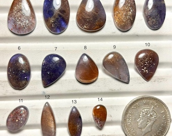 Iolite Sunstone Gemstone, 100% Natural Top Grade Quality Iolite Sunstone Cabochon Loose Gemstone For Making Jewellery