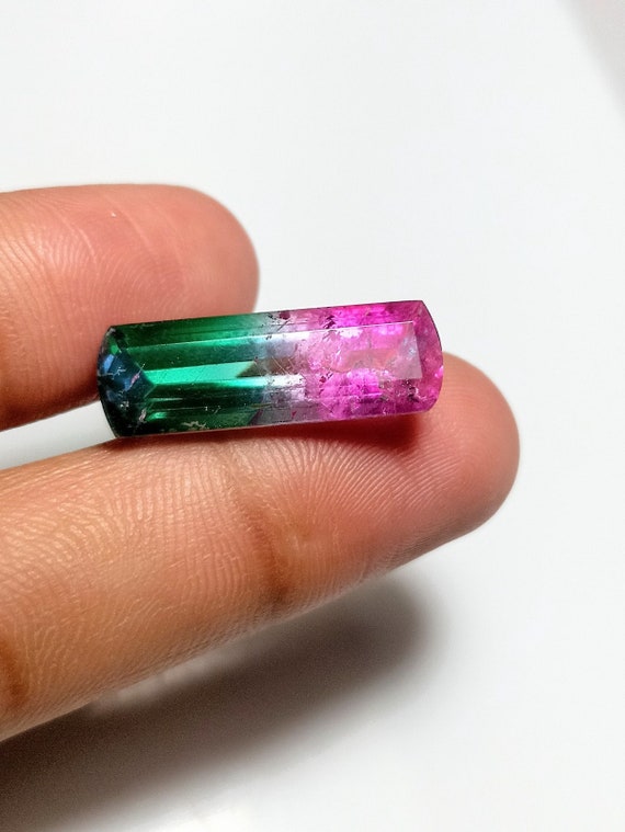 Watermelon Tourmaline Quartz,Natural Crystal Gemstone,Bio Color Doublet Gemstone,AAA+Quality Doublet Tourmaline For Jewellery Use