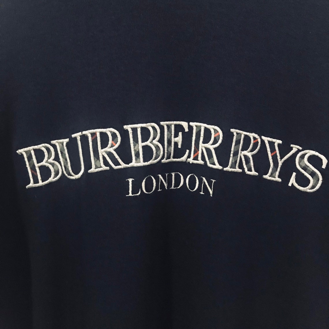 Vintage x burberry x burberry embroidery big logo Nova Cheks | Etsy