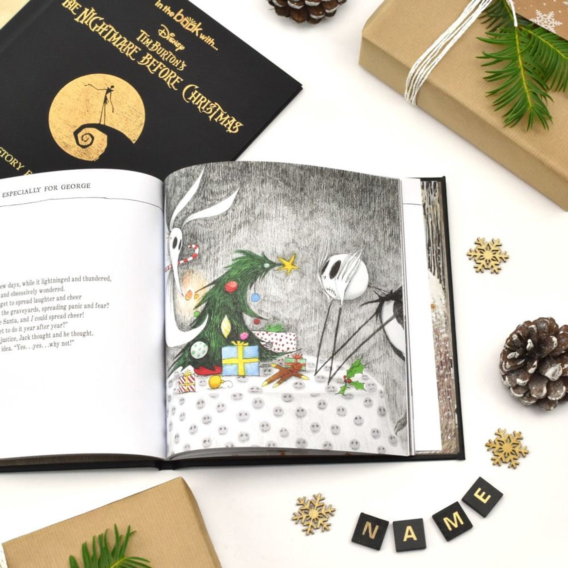 The Nightmare Before Christmas Personalised Story Book Etsy