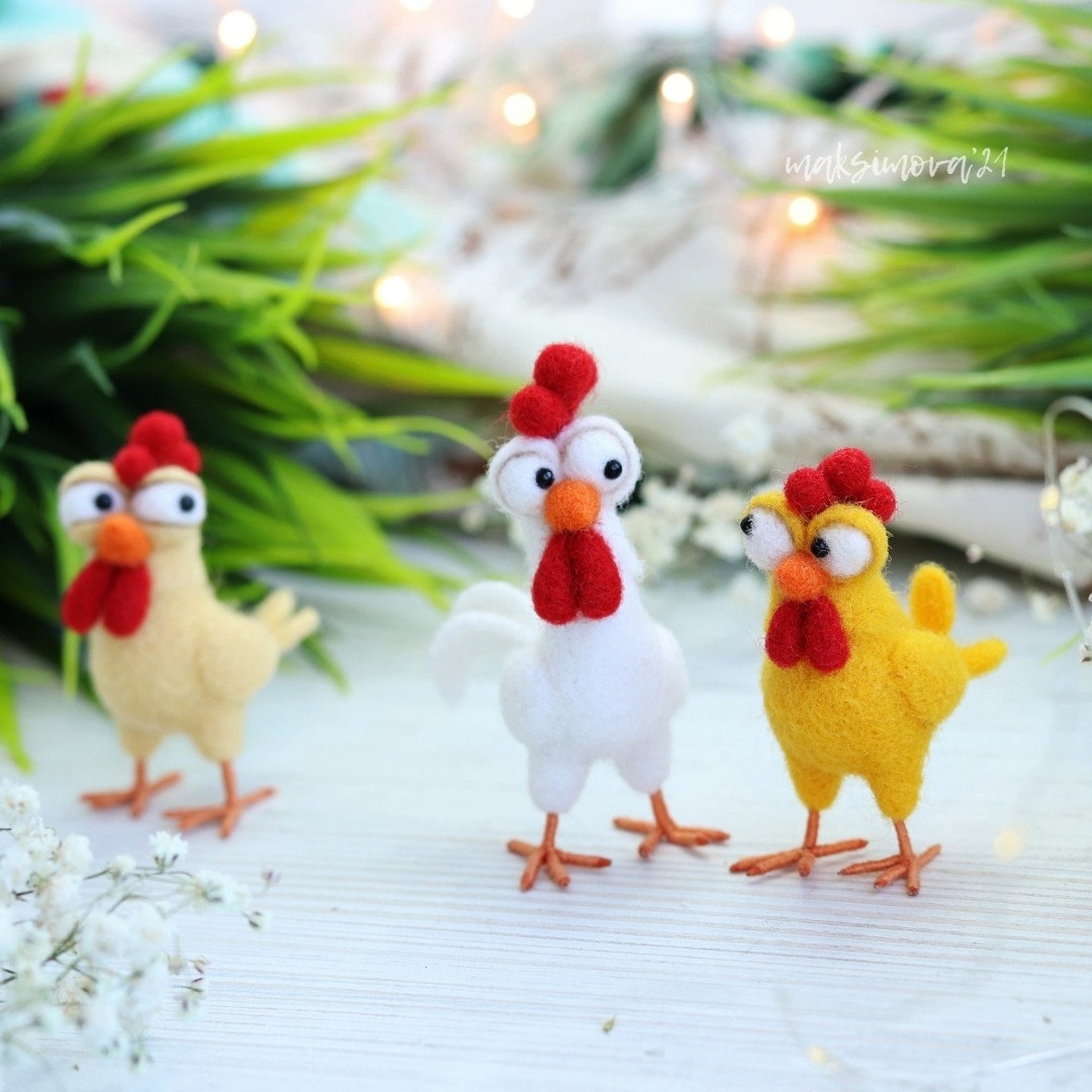 Needle Felting Tutorial funny Chicken VIDEO Etsy