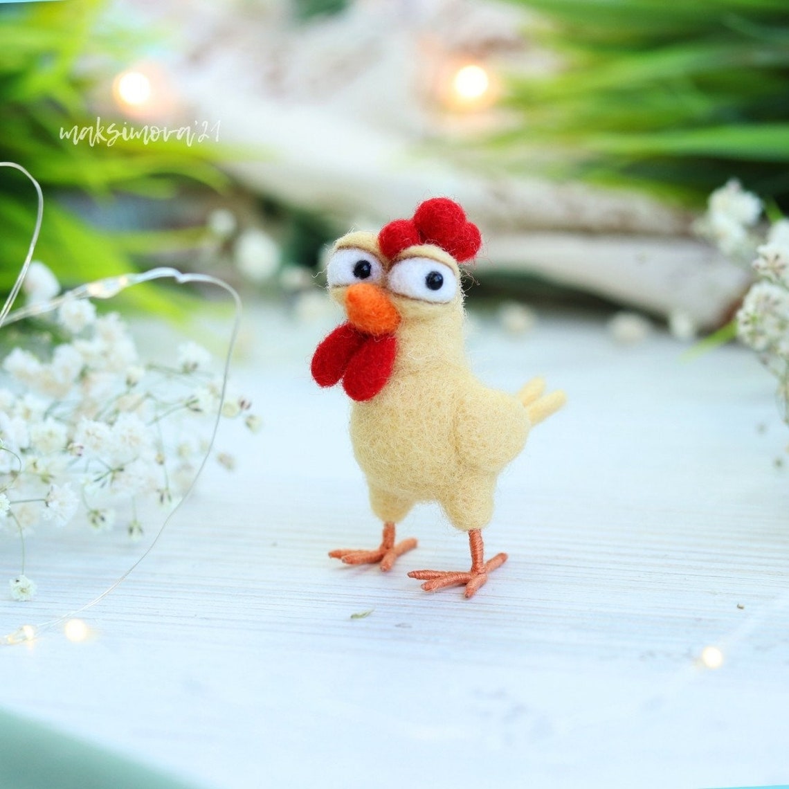 Needle Felting Tutorial funny Chicken VIDEO Etsy