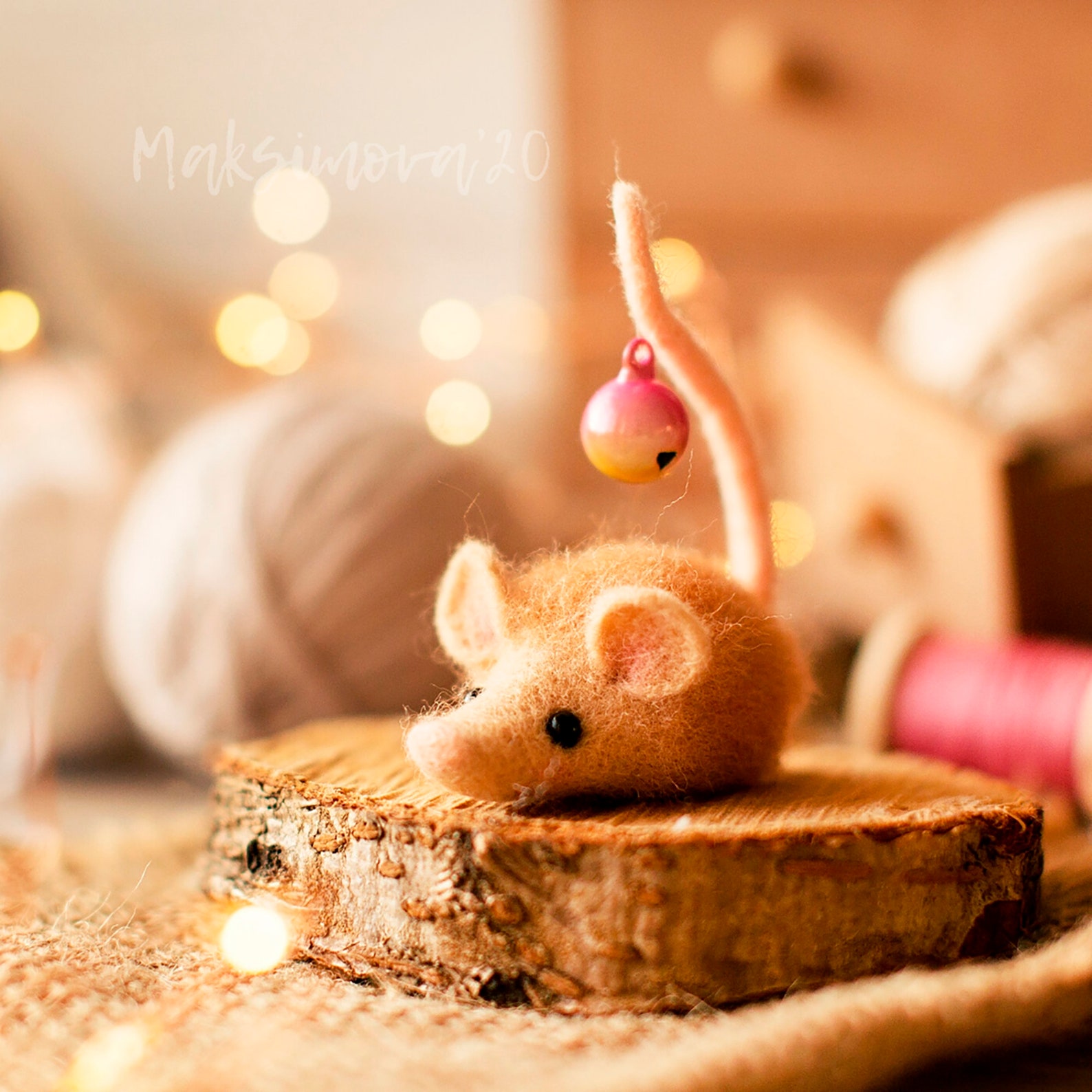 Needle felting tutorial A Little Mouse Made of Combed Etsy