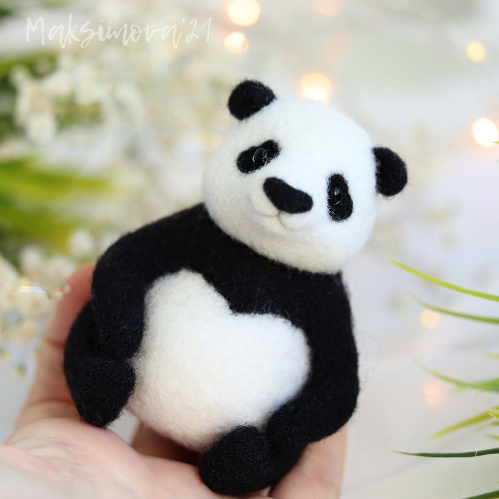 Needle Felting Tutorial Panda bear Digital Etsy