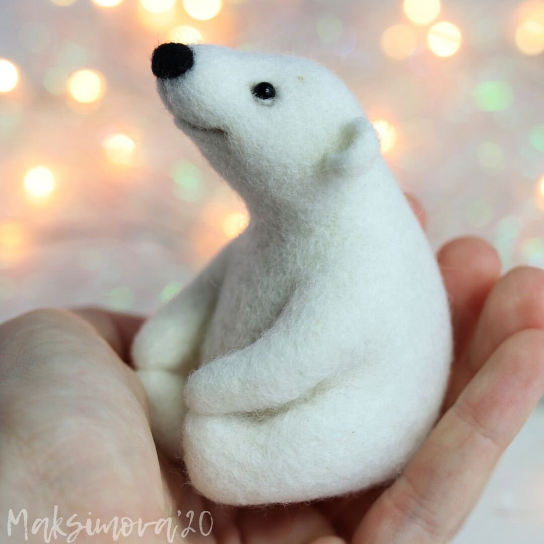 Needle Felting Tutorial White bear Digital Etsy