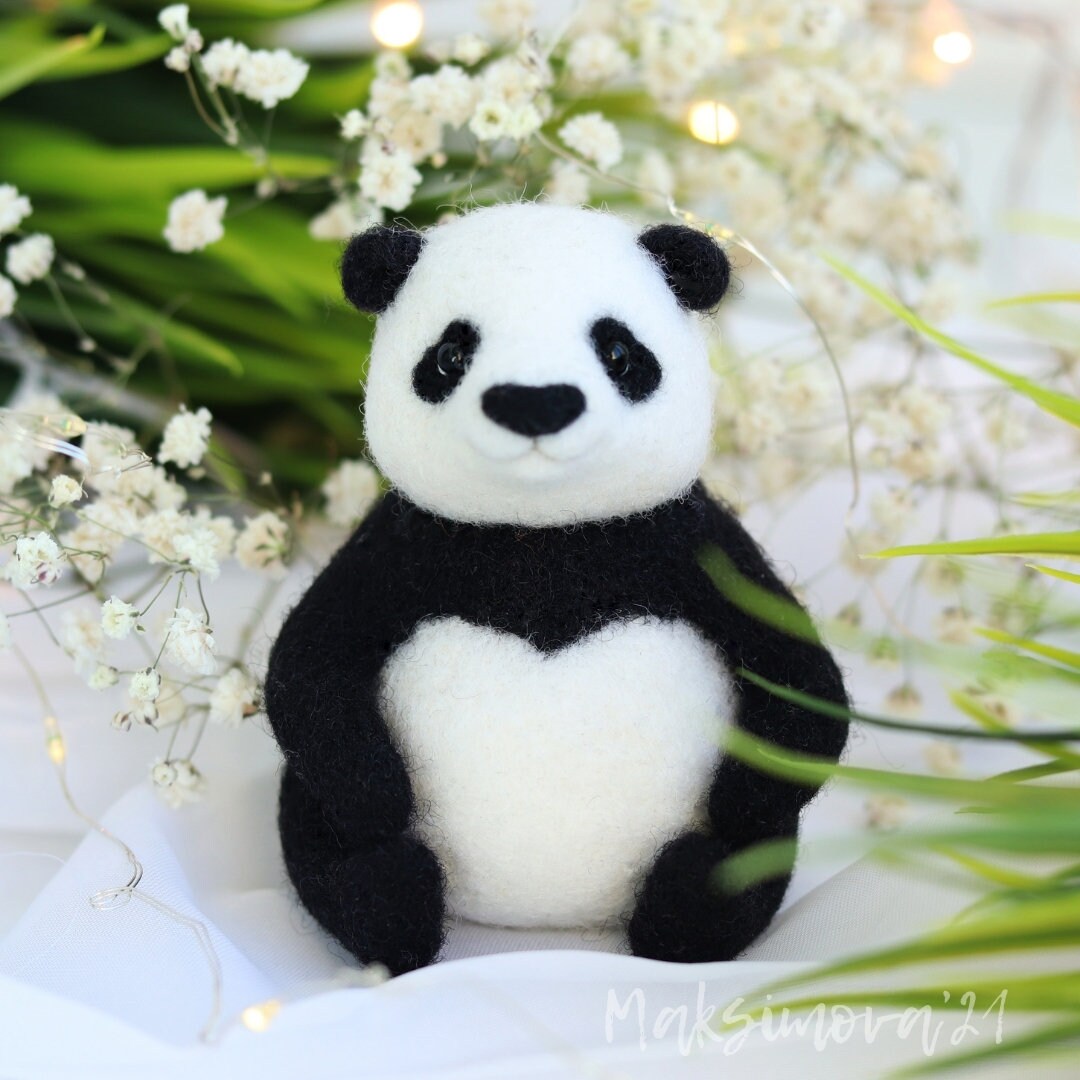Needle Felting Tutorial Panda bear Digital Etsy