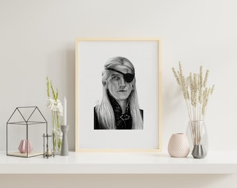 HOTD: AEMOND TARGARYEN - Signed drawing Print A3