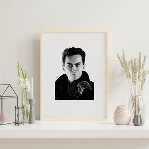 S&B: KAZ BREKKER - Signed drawing Print A3