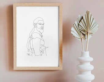 KHAL DROGO - Signed lineart Print