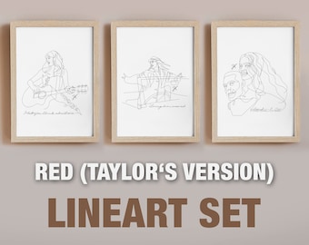 RED (TAYLOR&#39;S VERSION) - Lineart Set