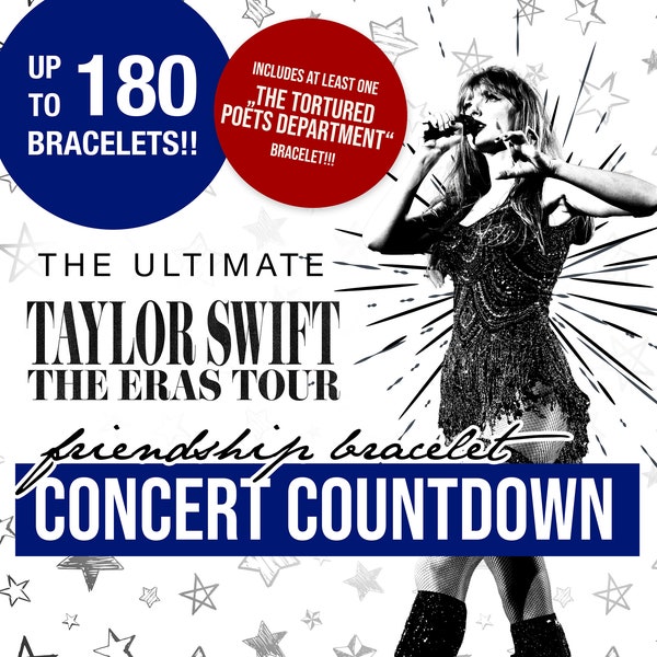 The ultimate ERAS TOUR bracelet COUNTDOWN calendar - up to 180 mystery bracelet bags (incl. tracking!!)