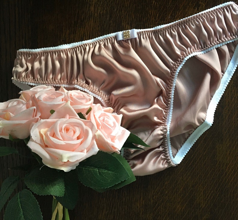 Silk satin pantie handmade wedding bride luxury for him Etsy