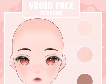 Può includere: Un'illustrazione digitale di un viso di cartone animato con tre diverse opzioni di tonalità della pelle. Il viso è rosa con occhi rossi e una bocca rosa chiaro. Le opzioni di tonalità della pelle sono rosa chiaro, rosa medio e marrone.