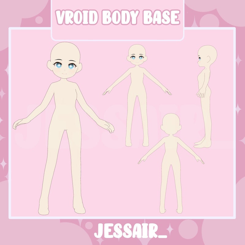 Cute Chibi Girl Base - Etsy