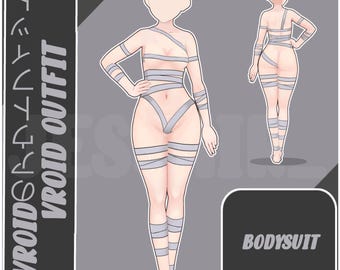 VROID Body Bandages | Bloody Bandages | Texture | Custome | Vroid Clothes and Textures | Bodysuit
