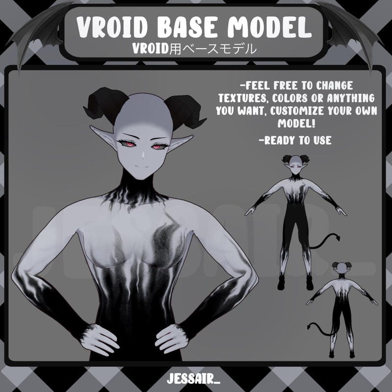 Vroid Model Base - Etsy