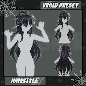 VROID HAIRSTYLE PRESET | Frankenstein | Halloween | vroid, vtuber model, preset, streaming, physics, customizable, outfits | Twitch