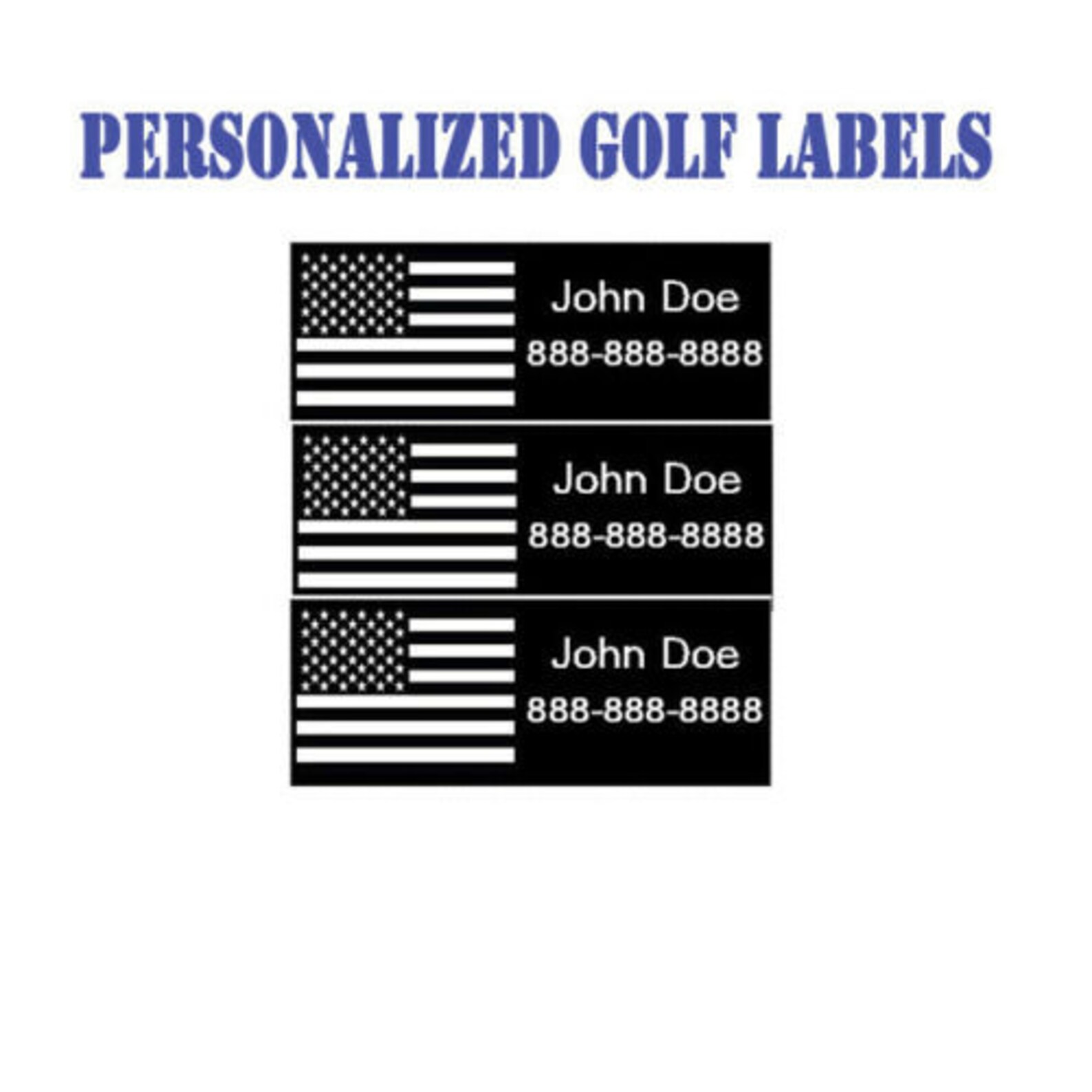 Personalized Black & White Ink Shaft/Golf Club Labels With Etsy