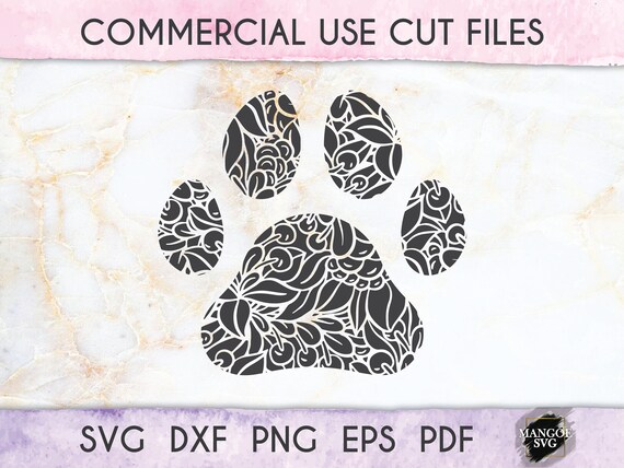 Download Free Zentangle Paw Svg Mandala Paw Svg Paw Print Svg Dog Paw Etsy SVG Cut Files