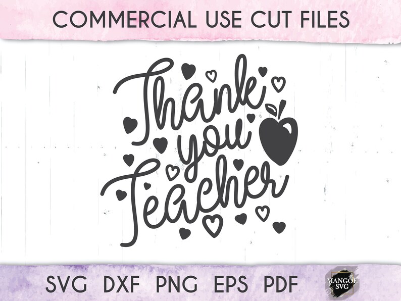 Download Thank You Teacher Svg Teacher Svg Teacher S Day Svg Etsy