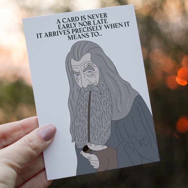 LOTR Gandalf Geburtstagskarte