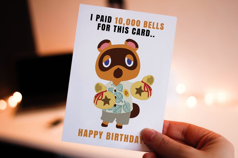 Animal Crossing Tom Nook I Paid Bells for This Etsy UK