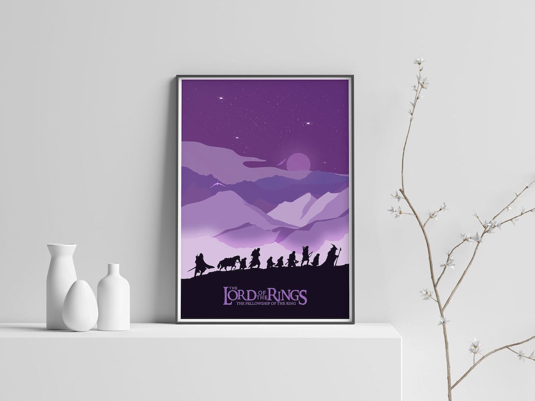Lord of the Rings Poster Lord of the Rings Wall Art Tolkien Art A3, A4