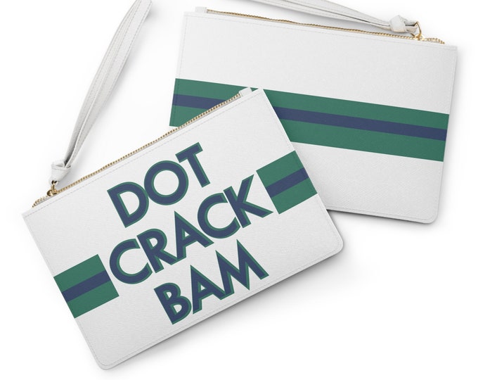 Dot Crack Bam Mahjong Card Clutch