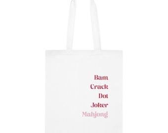 Mahjong Canvas Tote