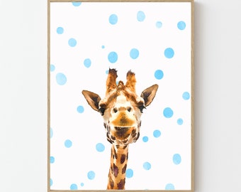 Curious Giraffe Fine Art Print.