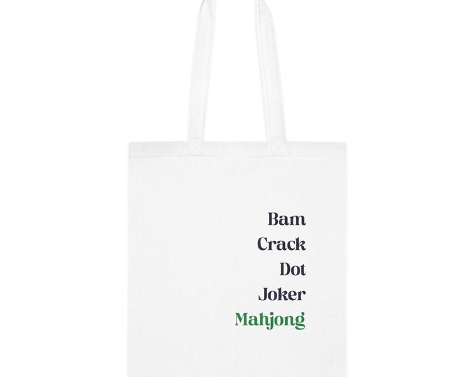 Mahjong Canvas Tote