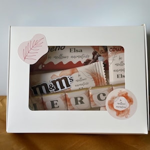 Le Coffret Merci Choco’ - Cadeau fin d’année - Cadeau Maîtresse Maître ATSEM nounou coach AESH