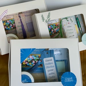 Le Coffret Merci Papeterie - Cadeau fin d’année - Cadeau Maîtresse Maître ATSEM nounou coach AESH