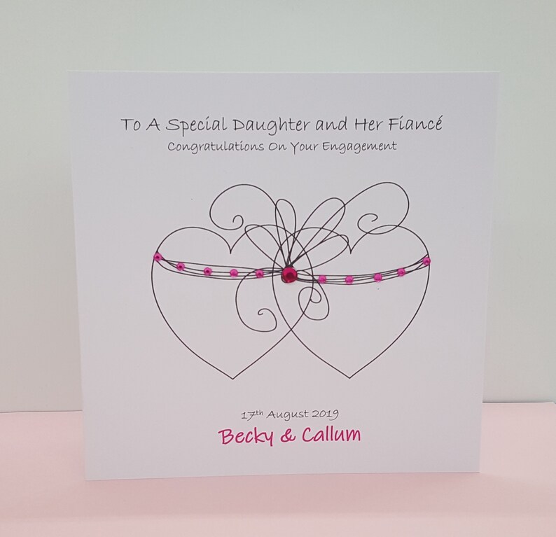 Personalised Engagement Card Son Daughter Special Friend Niece Nephew Sister