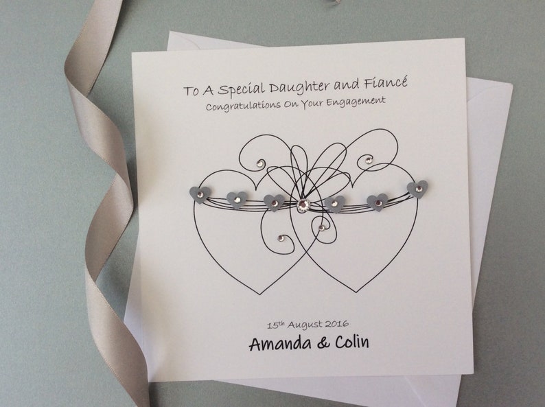 Personalised Engagement Card Son Daughter Special Friend Niece Nephew Sister