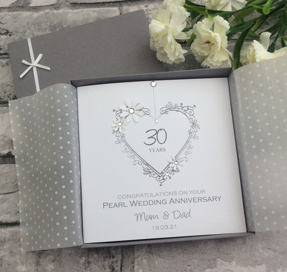 etsy pearl wedding anniversary