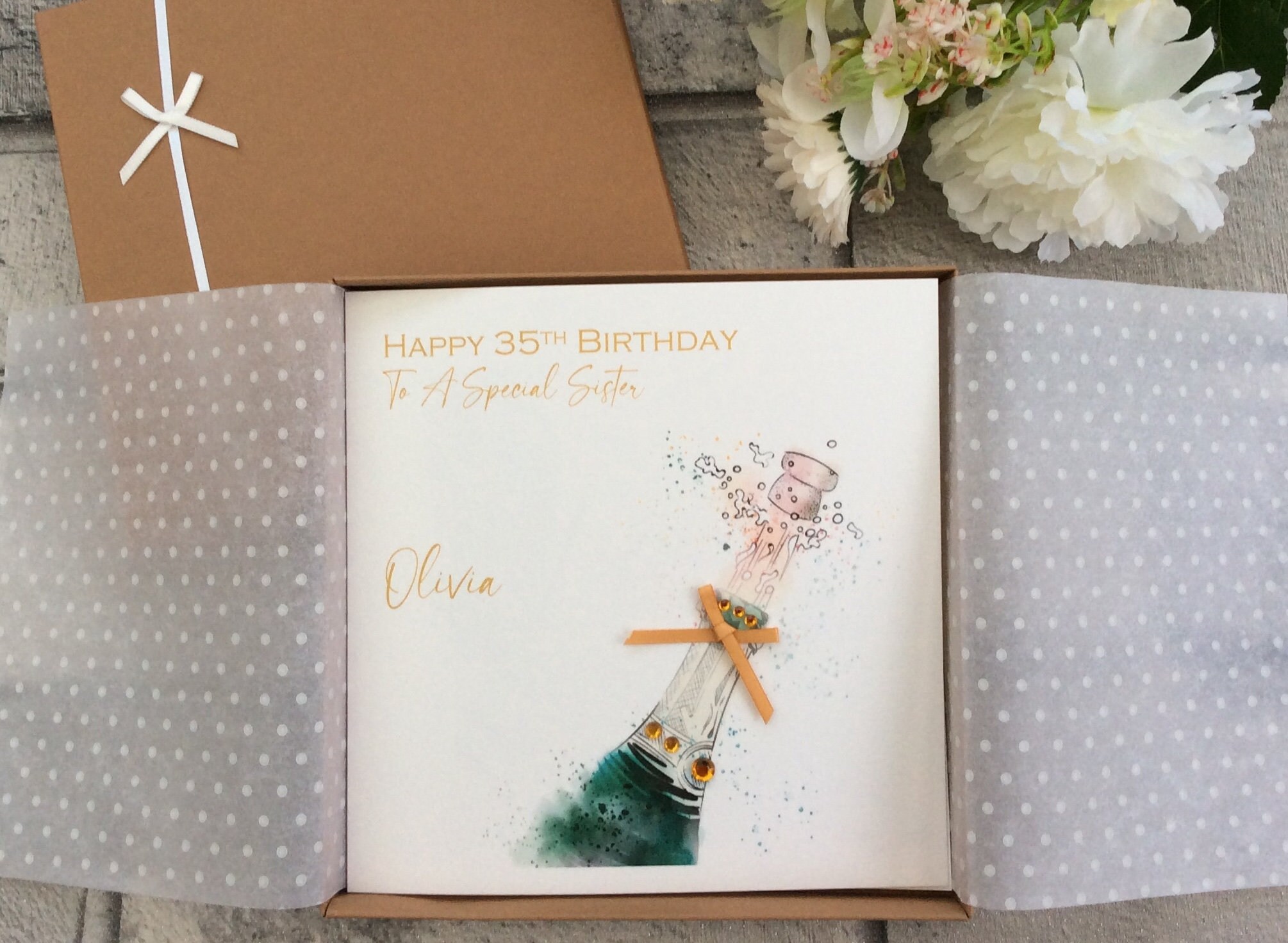 6 Colours 2 Sizes Champagne Bottle Male Birthday Card Gift | Etsy