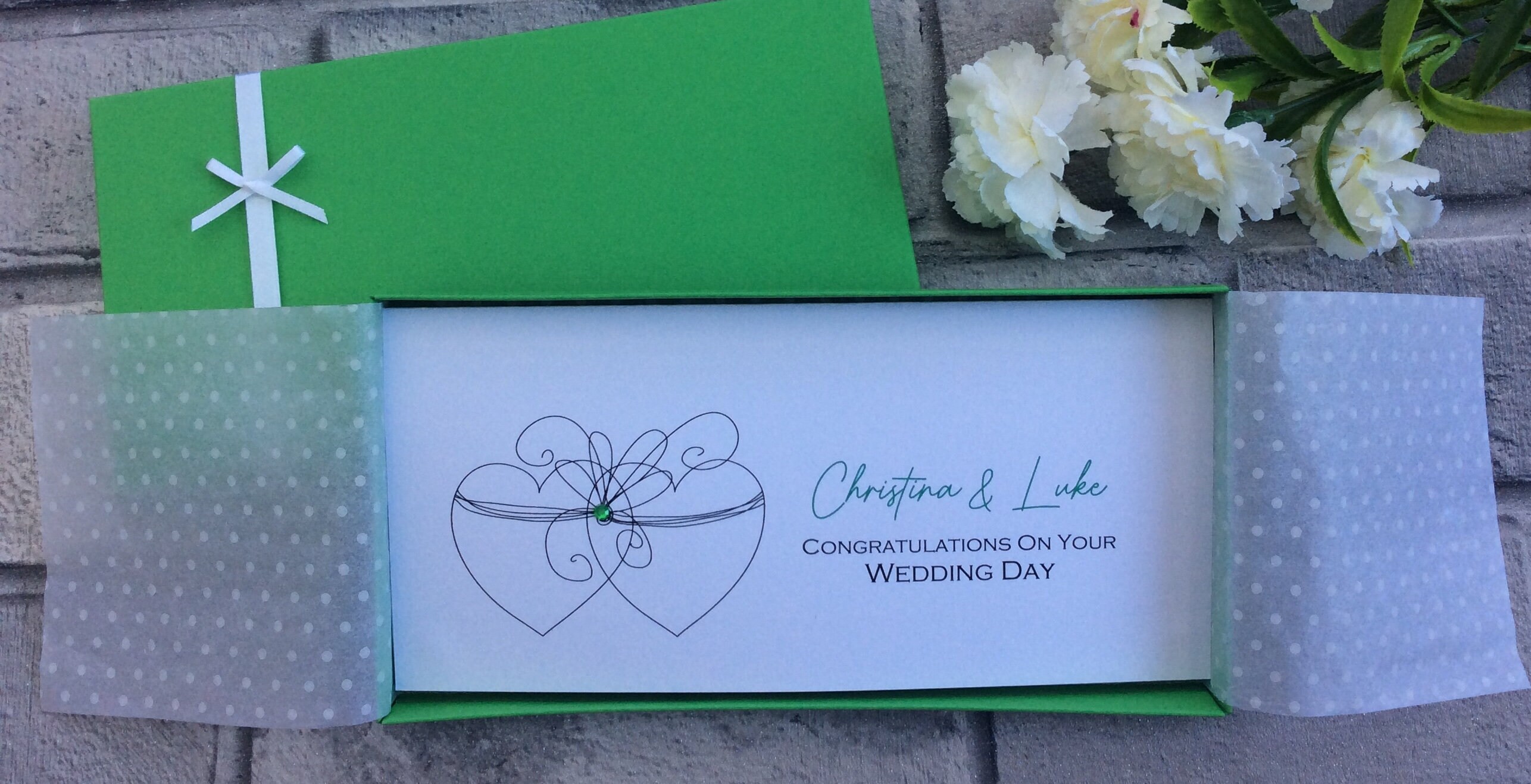 9 Colours Two Hearts Wedding Gift Money Wallet Gift Boxed Etsy