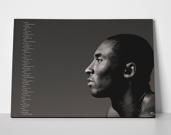 Kobe Bryant Quote Poster Banner Or Canvas Etsy