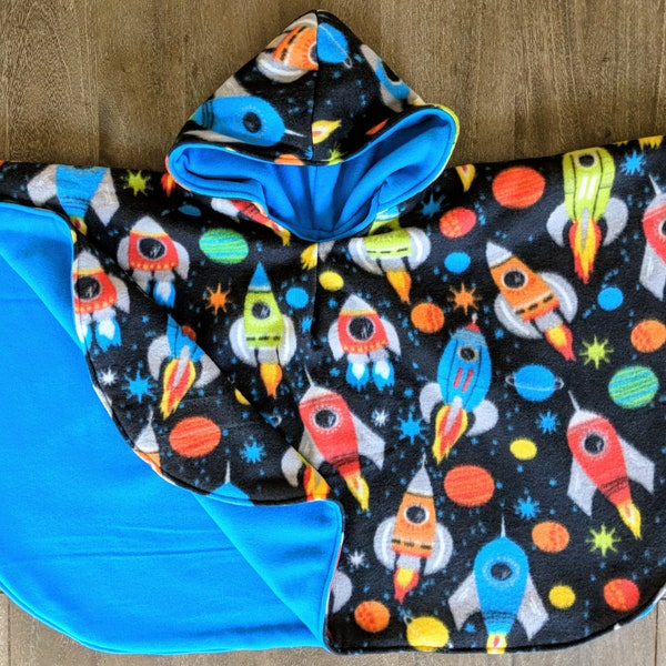 Reversible Hooded Car Seat Poncho