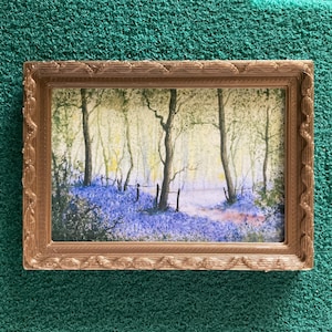 Miniaturbild gerahmt ideal für Puppenhaus, Qualitätsdruck (12./24./48. Skala) von Normans original Aquarellmalerei