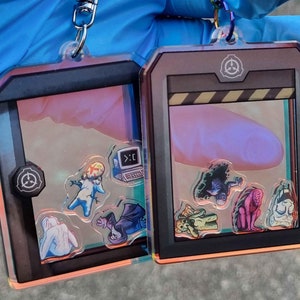 Euclid/Keter Friends SCP Shaker Rainbow keychain