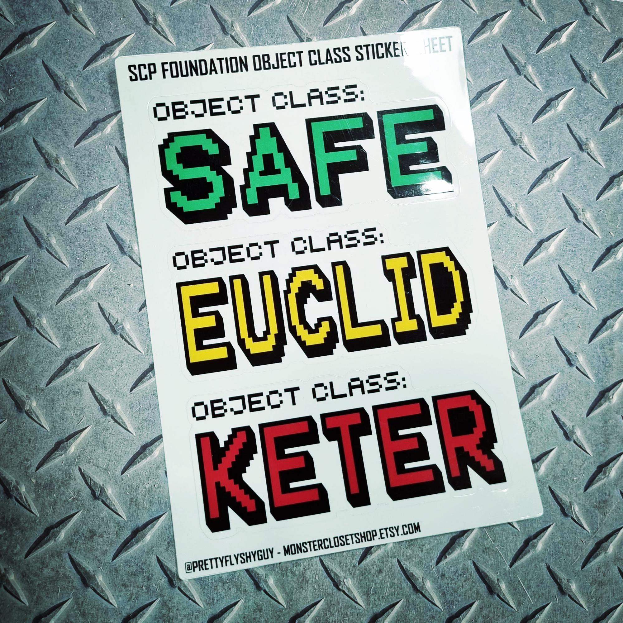 SCP Foundation OHSA and Object Class Sticker Sheets - Etsy