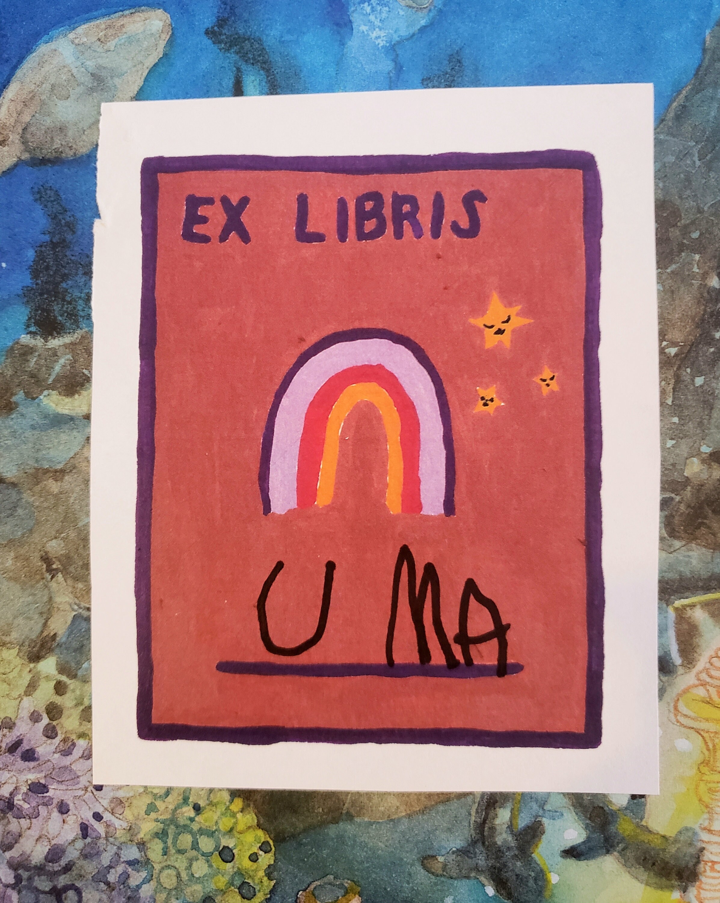 Rainbow Bookplates for Kids PRINTABLE Blank Name Labels for Kids ...
