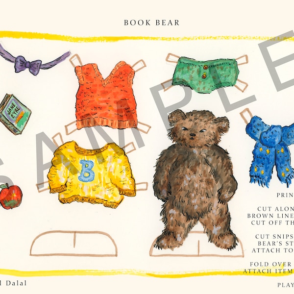 Animal Paper Dolls - Etsy